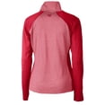 thumbnail image 3 of Women's Cutter & Buck Cardinal Philadelphia Phillies Americana Logo Forge Tonal Stripe Stretch Half-Zip Pullover Top, 3 of 3