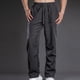 thumbnail image 3 of Ceisia Men Solid Color Multi Pocket Work Pants Warm Casual All Gift Occasion Long Trousers, 3 of 7