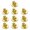 Gold-8mm, variant on 10 Pack Round Disc Earring Stoppers Plugs Metal Earrings Back Secure Ear Studs Closures Clasps for Heavy Earrings