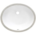 thumbnail image 7 of Ruvati USA RVB0616 15 x 12 in. Oval Porcelain Ceramic with Overflow Undermount Bathroom Vanity Sink, White, 7 of 7