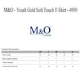 thumbnail image 6 of M&O - Youth T-Shirts, Soft Touch Assorted Colors, Short Sleeve Tee | 100% Preshrunk Cotton, 5 oz | Pack- 12, Size: S, 6 of 6