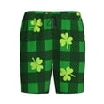 thumbnail image 4 of Naloa Happy St. Patrick's Day5 Men's Short Pajama Pants, Lounge Comfort Shorts with Elasticized Waistband and Side Pockets - Medium, 4 of 9