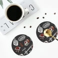 thumbnail image 5 of Balery 6 Pcs Japanese Sushi Hashileather Coasters Set, Drink Table Cup Coasters For Living Room Kitchen Coffee Decor, 5 of 9