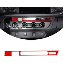 TINKI for Toyot@ Tacoma 2015 2016 2017 2018 2019 2020 2021 2022 2023 Soft Carbon Fiber 3D Sticker Car Warning Light Switch Sticker Interior Car Accessories