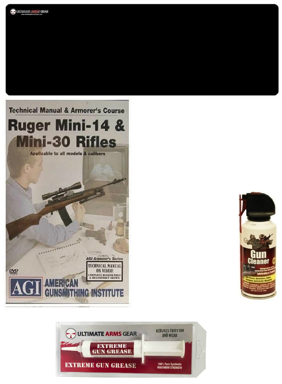 American Gunsmithing Institute DVD Manual & Armorer's Course Ruger Mini-14 & Mini-30 Rifles + Ultimate Arms Gear... by