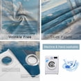 thumbnail image 4 of Coastal Blackout Curtains for Bedroom/Living Room, Thermal Insulated Kitchen Curtains, Window Nautical Beach Blue Seaside Grommet Darkening Window Treatment Drapes 42"x63"x2, 4 of 8