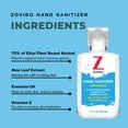 thumbnail image 2 of Gel desinfectante de manos Zoviro 60 ml con aceites esenciales y aloe x50, 2 of 5