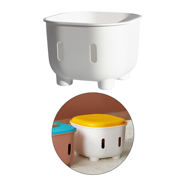 Otomano de almacenamiento multifuncional, muebles de banco, caja de juguetes, reposapiés, taburete de pie, taburete de almacenamiento de aperitivos de Yotijar Otomana de almacenamiento plegable