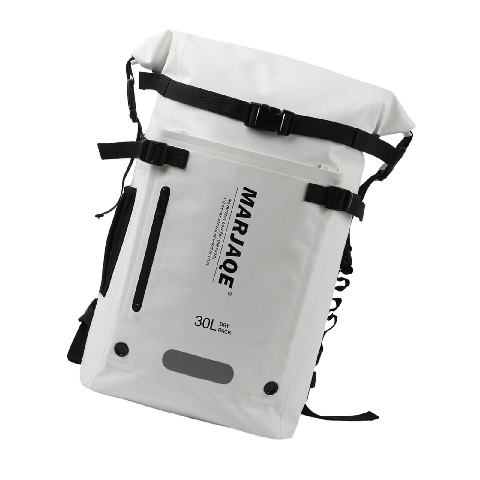 harayaa 30 Liters Swimming Backpack Dry Bag for Snorkeling Rafting Multi Compartment White