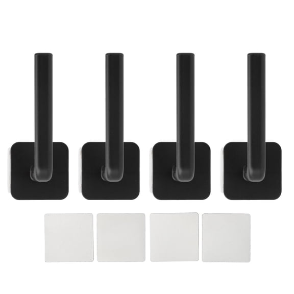 LAZIOEGR 4‑Pack Adhesive Hat Hooks – Space‑Saving Baseball Cap & Hat Display Rack for Wall or Closet, Keeps Hats Neat & Shape‑Preserving