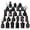 Black, variant on Glass Bud Vase Set of 32PCS Wedding Centerpieces for Tables,Mini Clear Bud Vases for Flowers,Small Flower Vases Suitable for Birthday Party,Anniversary,Wedding,Baby Shower (Clear, 32PCS)