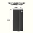 thumbnail image 2 of Chimenea extensible para campana extractora FIREGAS FGS-TG33B-ZST de acero inoxidable, 2 of 8
