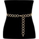 thumbnail image 2 of Cadena de cintura de metal para mujeres y niñas, cinturones de eslabones ajustables para el cuerpo, joyería de moda para el vientre para vestidos vaqueros dorados TUNC Sencillez, 2 of 4