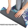thumbnail image 3 of White and Blue Of Animal Print Hot Yoga Mat Towel Non Slip for Hot Yoga - Quick-Drying Yoga Mat Cover with 4 Corner Pockets with Travel Bag - Hot Yoga Towel Non Slip 70"x26", 3 of 6