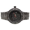 thumbnail image 5 of Men's Baguette Bling Master Simulated Diamond Black Gold Tone Watch & Bracelet, 5 of 5