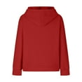 thumbnail image 5 of Casual Long Sleeve Tops for Teen Girls New Zip up Cardigan Sweatshirts for Teen Girls Oversized Long Sleeve Hoodies Casual Fashion Jackets with Pocket Red 5Y, 5 of 6