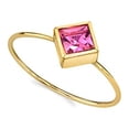 thumbnail image 2 of 1928 Jewelry Diamond Shaped Crystal Dainty Ring Size 7, 2 of 4