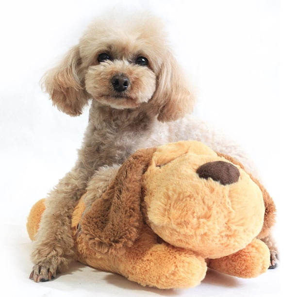 Mascota Cómodo Acurrucarse Descansando Juguete de peluche Latido del corazón Muñecas de entrenamiento conductual Hugtrwg Para estrenar