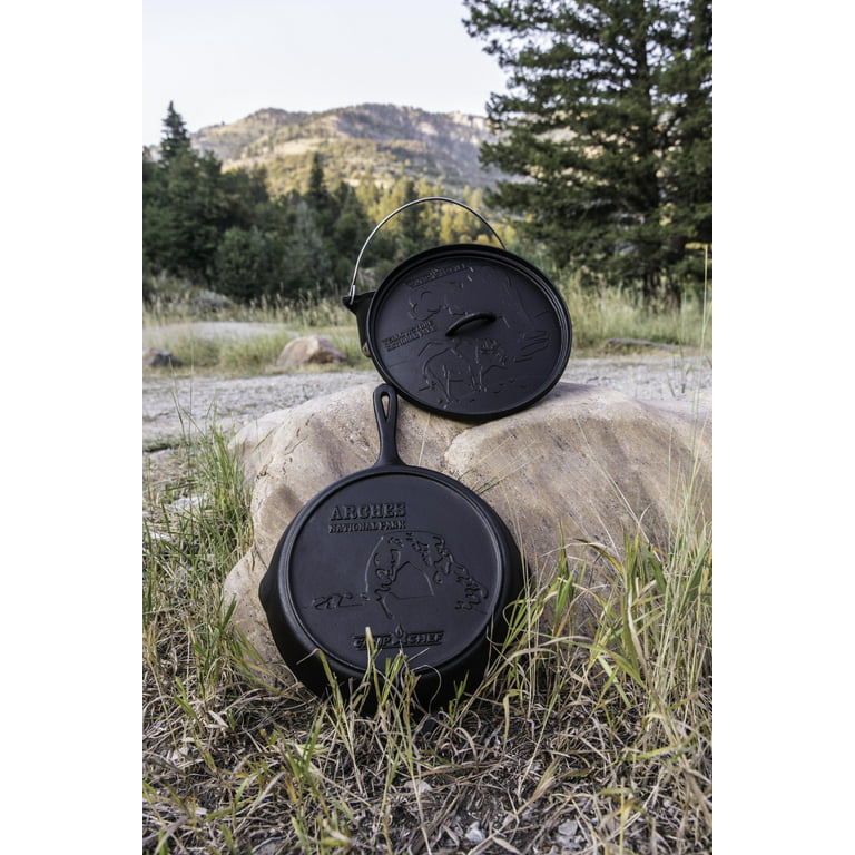 Camp Chef 12 Dutch Oven and Skillet Set, CBOX100, Cast Iron Nonstick 