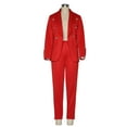 thumbnail image 6 of Tiqkatyck Womens Blazer on Sale, Women Office Work Suit Jacket Solid Set Hip Hop Coat Fashion Two Piece Suit Casual Long Sleeve Outerwear Suit Jacket Women, Red Blazers for Women S, 6 of 7