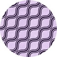 thumbnail image 1 of Ahgly Company Indoor Round Patterned Rebecca Purple Area Rugs, 8' Round, 1 of 6