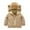 Brown, variant on Baby Boys Girls Hooded Fleece Jacket Cute Bear Hoodie Zip Up Teddy Coat Sherpa Winter Warm Outwear With Pocket Pink 2-3 Years
