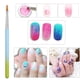 thumbnail image 4 of 5 pinceles de madera para uñas, kit de pintura para diseño de uñas con pincel degradado de gel UV, herramientas para decoración de uñas, 4 of 6