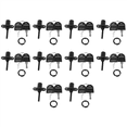 thumbnail image 1 of 10X Zinc Alloy Computer Desk Cabinet Mailbox Drawer Cupboard Locker Cam Lock with Keys, Black, 1 of 8