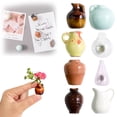 thumbnail image 1 of WRXMIJNHGSA Autocollants 8 Pcs Mini Aimants Vase 2024 Nouveau Mini Vase en Céramique Aimants Décoratifs Vase en Céramique Autocollant Réfrigérateur Accessoires de Cuisine Design Créatif Mini Vase en Céramique Aimant, 1 of 9