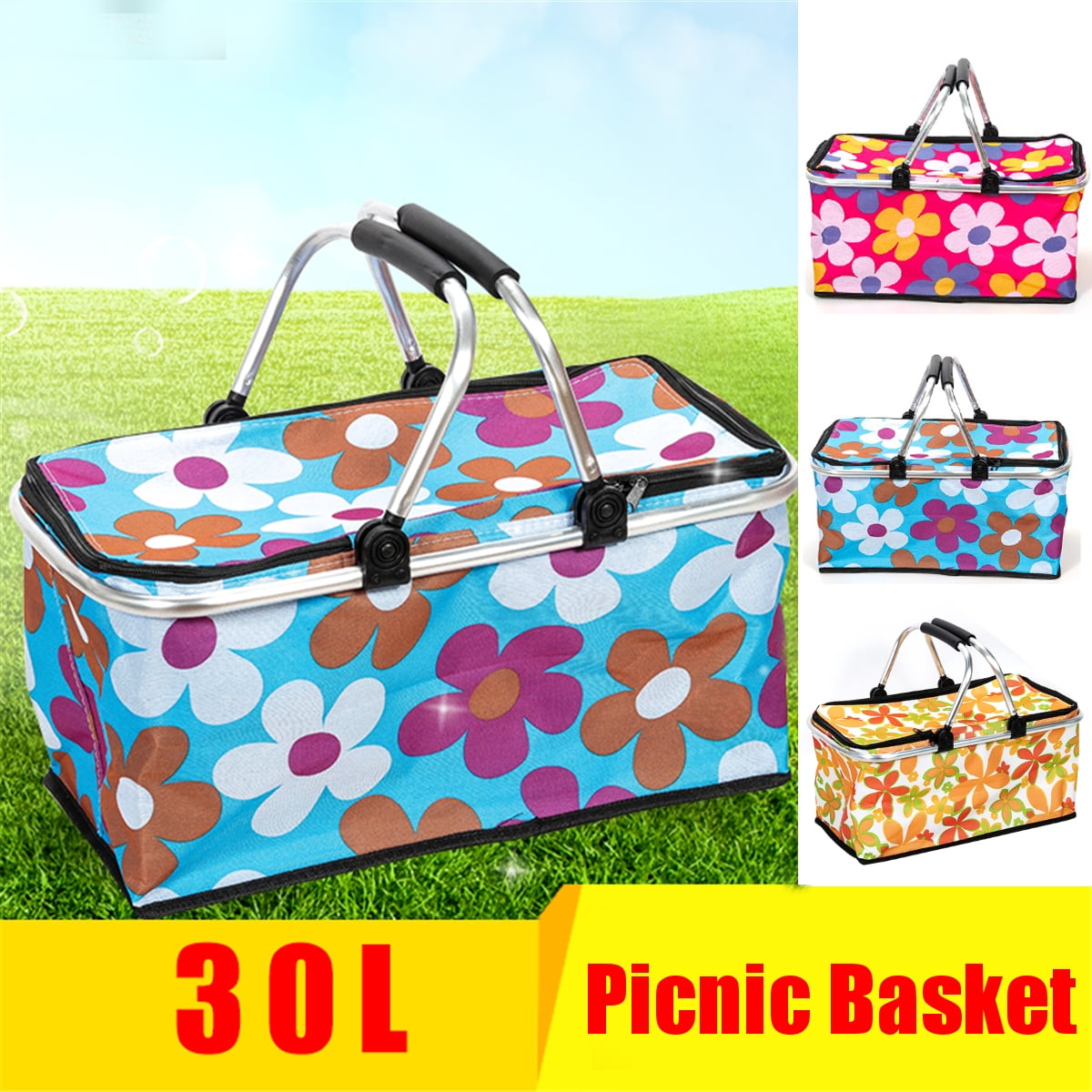 collapsible picnic basket