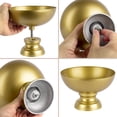 thumbnail image 5 of Koyal Wholesale Gold Modern Minimalist Round Pedestal Bowl Metal Compote Bowl Vase Ideal for Table Centerpiece,10" X 7", 5 of 5