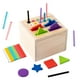 thumbnail image 2 of Cubo de clasificación de formas Montessori, clasificador de formas, juego de reconocimiento de colores, cubo de actividad para bebé, bloque de formas, 2 of 9
