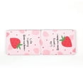 thumbnail image 4 of Compact Mirror Square Pu Leather Makeup Mirror for Purses Small Pocket Mirror Portable Hand Mirror Double-Sided with 2 x 1x Magnification for Woman Mother - Strawberry, 4 of 4