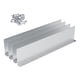 thumbnail image 1 of 4 desviadores de techo con 32 tornillos, canalones de lluvia de aluminio, protectores de canalones para techos de Valley, protectores contra, 1 of 7