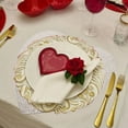 thumbnail image 6 of JVBTVB Valentine'S Day Placemats Set Of 1, 15X15 Inch Pvc Heart-Shaped Table Mat With Rose Pattern, Waterproof Non-Slip Dining Mat For Holiday Kitchen Table, Anniversary & Romantic Dinner Decor, 6 of 6