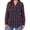 Red-Green, variant on WellSize Plus Size Flannel Plaid Shirts for Women Casual V Neck Button Down Shirts Loose Long Sleeve Fall Tops