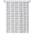 thumbnail image 2 of Mainstays 16-Piece Black Plaid Shower Curtain Bathroom Set – Black Fabric Curtain with Rug, Hooks, Soap Pump & Tray, 2 of 9