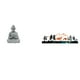 thumbnail image 1 of Escultura de Buda, mono y ciervo, miniatura coleccionable, para jardín, exterior, interior, porche, decoración, hotel, patio trasero., 1 of 8