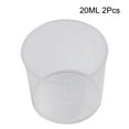 thumbnail image 1 of 20 Pcs Gobelets en Plastique Transparent 10/20/30ml Double Échelle, 1 of 11