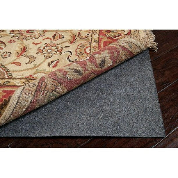 Gray Recycled Fiber Standard Reversible, 8 X8 Square Rug Pad