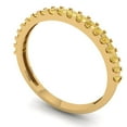 thumbnail image 2 of 0.285 ctw Wedding Band for Women - 14K Yellow Gold Yellow Moissanite Stackable Eternity Ring, 2 of 6