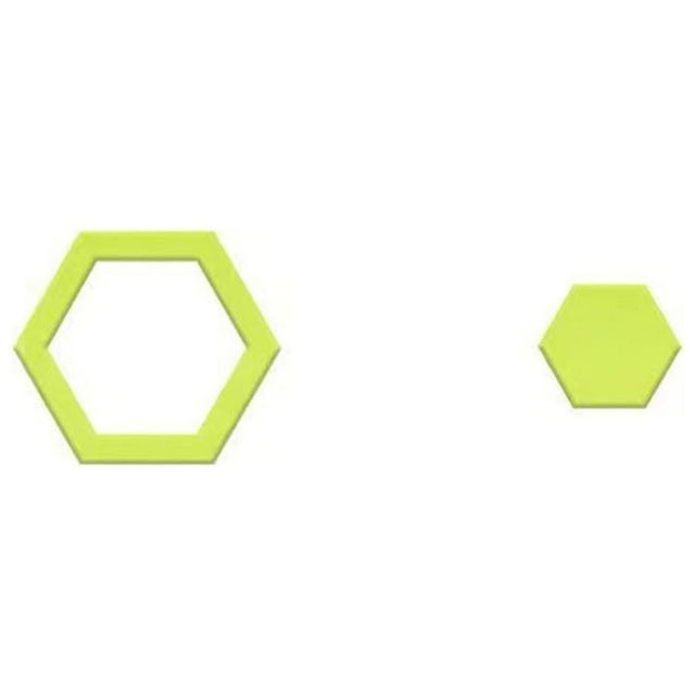Pompotops Magnifiques Hexagones Gabarit de Couture pour Courtepointe Liquidation
