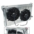 thumbnail image 3 of Confote 3 Row Full Aluminum Cooling Radiator +12"blades Shroud Fan for 1982-1992 Chevy Camaro/Firebird, 3 of 8