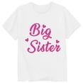 thumbnail image 4 of ibiyuan Big Sister Shirts for Girls Toddler Girls Promoted To Girls Outfit Girls T Shirts Big Sis Announcement Casual Short Sleeve Toddler Girl Shirts 5t Big Sister Gift Tees Girl Tops 5t, 4 of 4