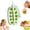 1pc Green #-A01, variant on 2026 Upgrade 2 in 1 Ice Cube Bottle with Straw,Portable Ice Cube Tray Built in Ice Mold Cup,Press to Release Touch Free Ice Tray Leak Proof Lid for Outdoor Office Travel Home Essential (White)