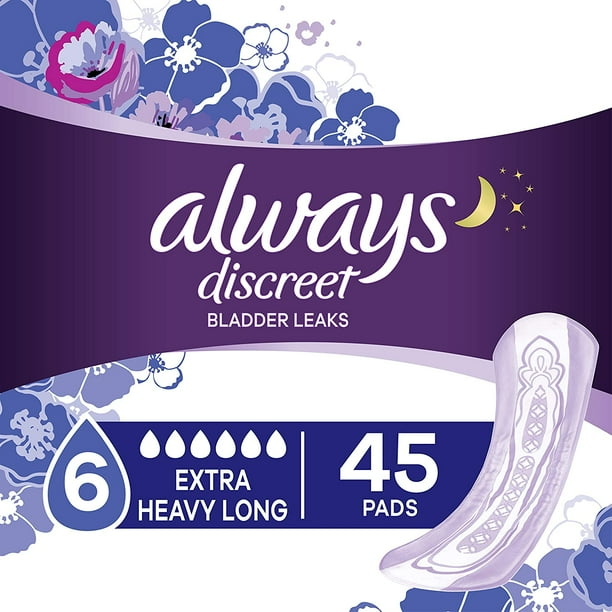 Always Discreet Incontinence & Postpartum Incontinence Pads for Women