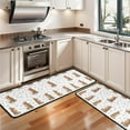 thumbnail image 3 of Kitchen Rugs Sets Of 2,White Highland Cow Floral Pattern Anti Fatigue Kitchen Mat Rugs Non Slip Washable,Decorative Kitchen Floor Mats for Kitchen,Sink,Laundry,17"x47"+17"x47", 3 of 5