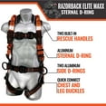 thumbnail image 4 of Malta Dynamics Razorback Elite MAXX Sternal D-Ring Harness, L-XL, 4 of 6