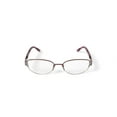 thumbnail image 5 of Sophia Loren Women's M231 Oval Prescription Eyeglasses with Case, Cognac, 5 of 7
