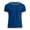 Blue, variant on Men's Cotton Linen Crew Neck T Shirt, Lightweight Breathable Short Sleeve Ringer Tee with Contrast Trim, for Summer Vacation And Daily Casual Wear White S